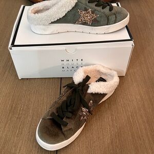 White House Black Market Green Sneakers